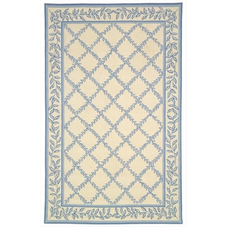 Safavieh 2 ft. - 6 in. x 6 ft. Runner- Transitional Chelsea Ivory And Light Green Hand Hooked Rug HK230B-26